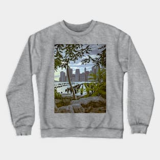 Manhattan Skyline Dumbo Brooklyn NYC Crewneck Sweatshirt